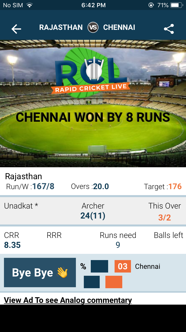 Rapid Cricket Live